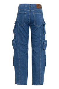 Multi-Pocket Denim Pants