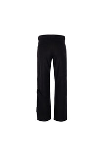 YAD Asym Void Cut Pants in Black, 100% Cotton, Asymmetric Detail, Limited Edition streetwear.

