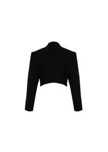 YAD Eclipse Cut Blazer in Black, 100% Cotton, Tailored Fit, Limited Edition streetwear.

