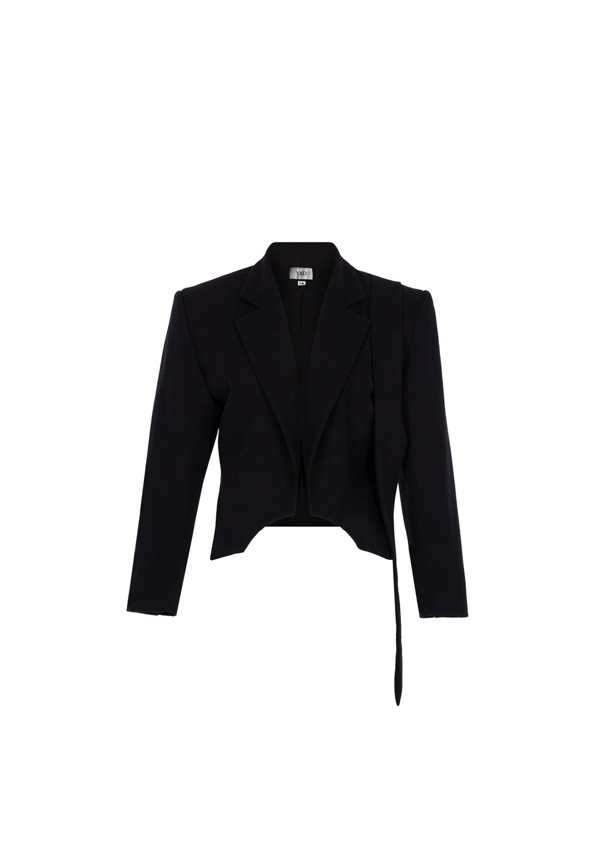 YAD Eclipse Cut Blazer in Black, 100% Cotton, Tailored Fit, Limited Edition streetwear.

