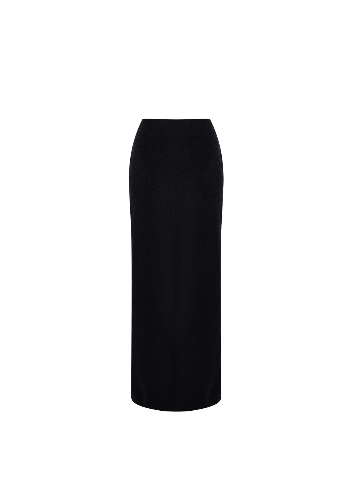 YAD Noir Edge Skirt in Black, Slit Detail, 100% Cotton, Limited Edition streetwear.

