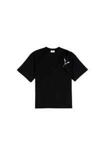 YAD Signal Stitch T-Shirt in Black, 100% Cotton, Limited Edition streetwear.

