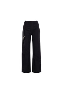 Urban Shadowline Pants in Black, 100% Cotton, Architectural Panel Lines, Limited Edition streetwear.

