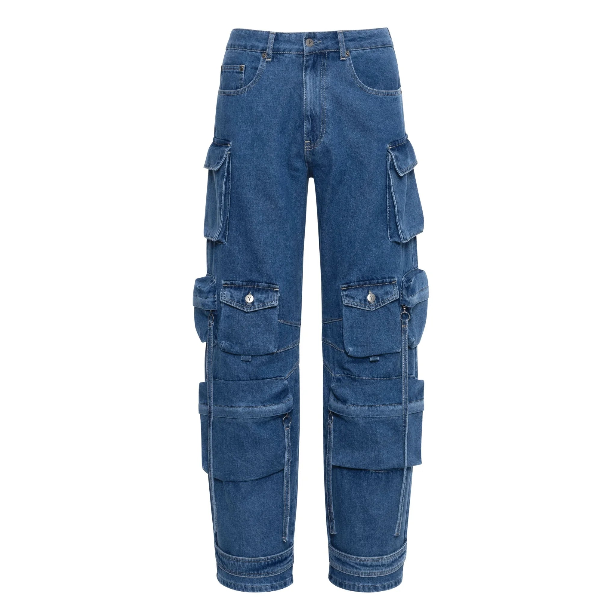 Multi-Pocket Denim Pants - Premium Cargo Denim | YAD – YAD